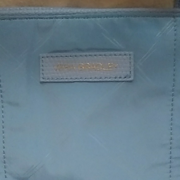 Vera Bradley Tote Light Blue Floral Interior - Picture 2 of 8